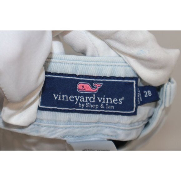 Vineyard Vines Mens Chino Shorts S 28 Light Blue Cotton Blend Old Money Casual - Picture 3 of 9